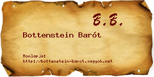 Bottenstein Barót névjegykártya